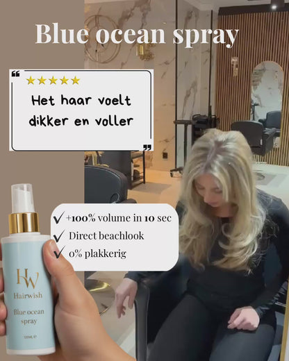 Blue ocean spray
